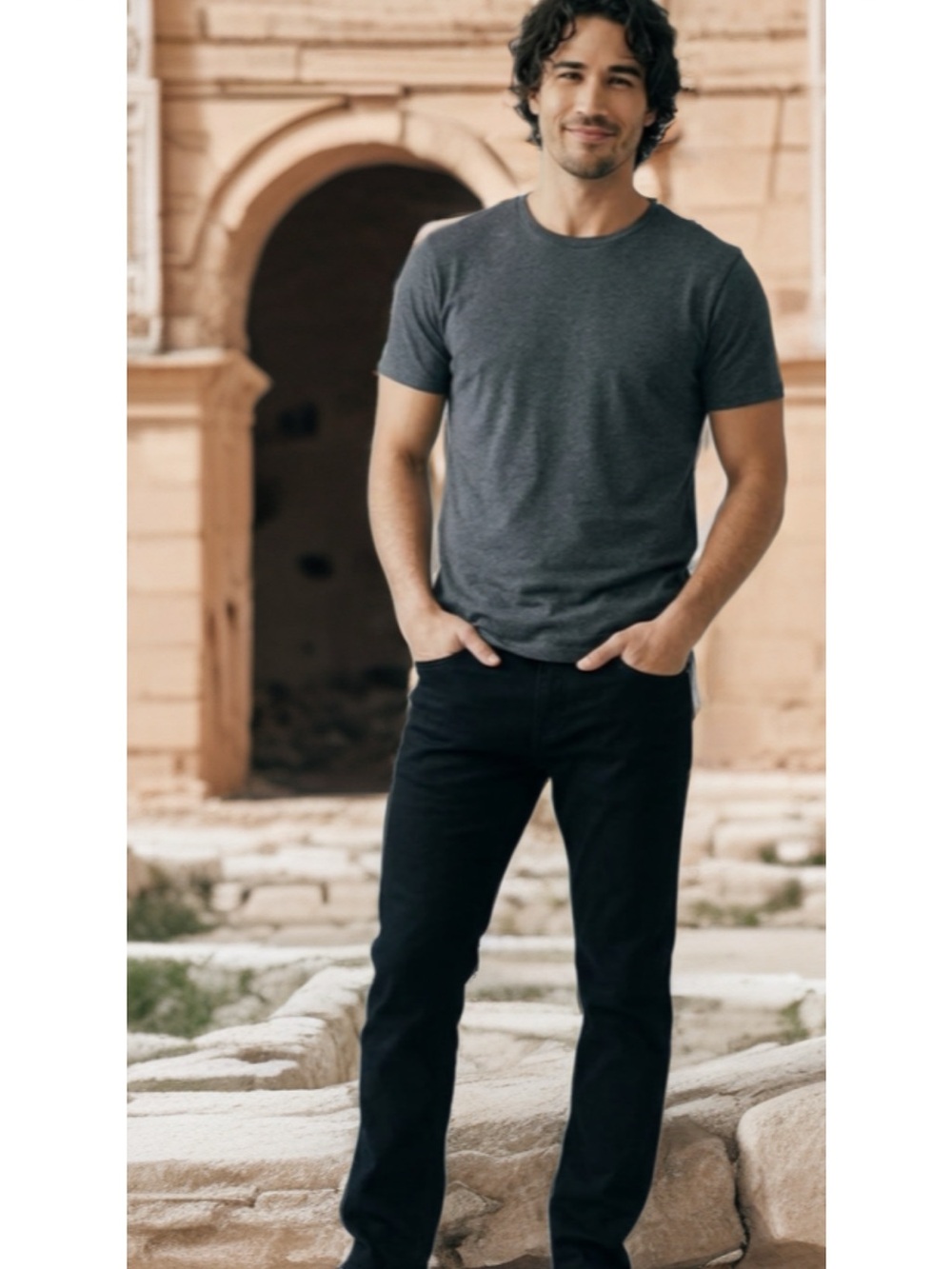 American Rag Slim Straight Jeans in Black